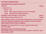 Vascular Support suggested use and ingredients