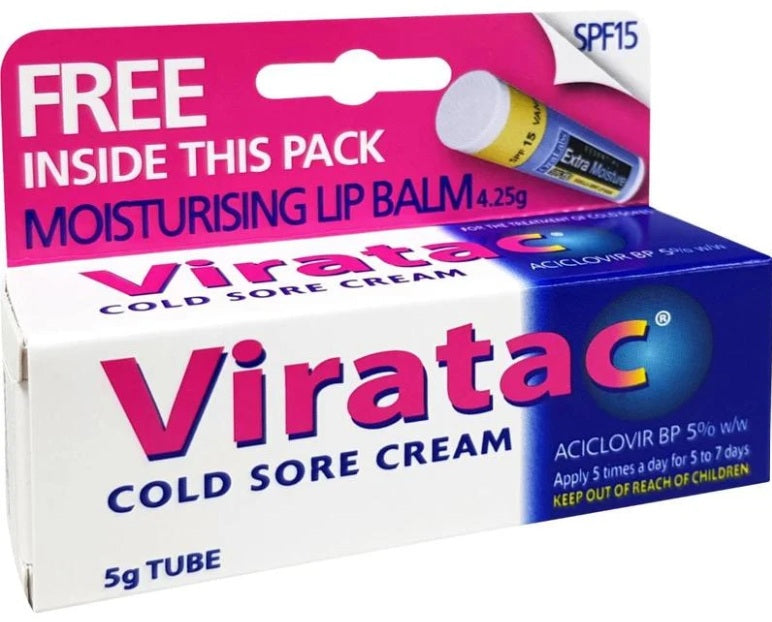 Viratac Cold Sore Cream 5g