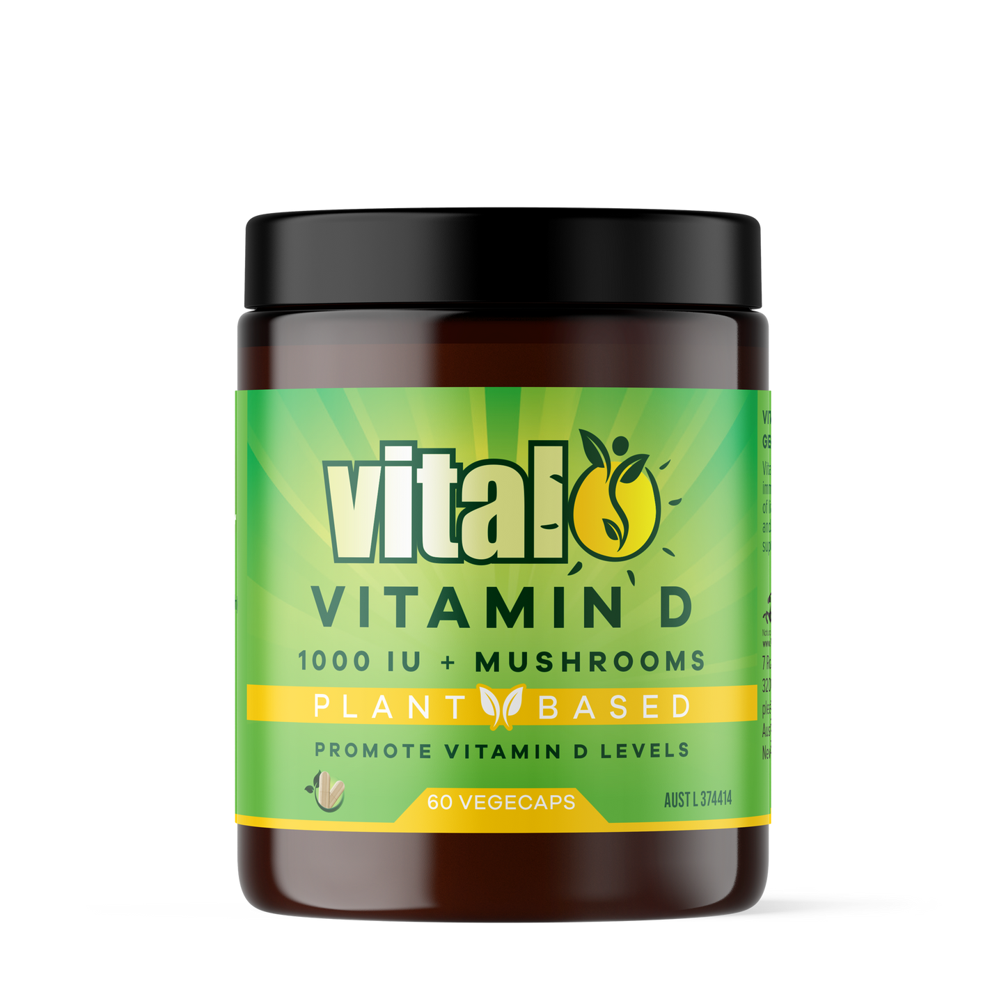 Vital Plant Based Vitamin D Supplement 60 Vegecaps EXPIRY 12/24 SALE SALE SALE