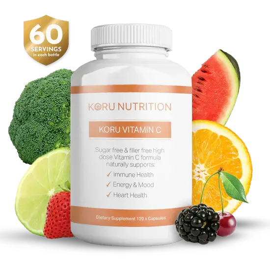 Koru Vitamin C 120 Cap arthritis joint pain,Baby skin care condition,dry skin,dry skin cream,Dry Skin Gel,Hydrating Skin Care,immune,immune function,immune health,Immune Support,Immune System Support,Immune System Support Pack,Joint & Muscle Restore Pack,