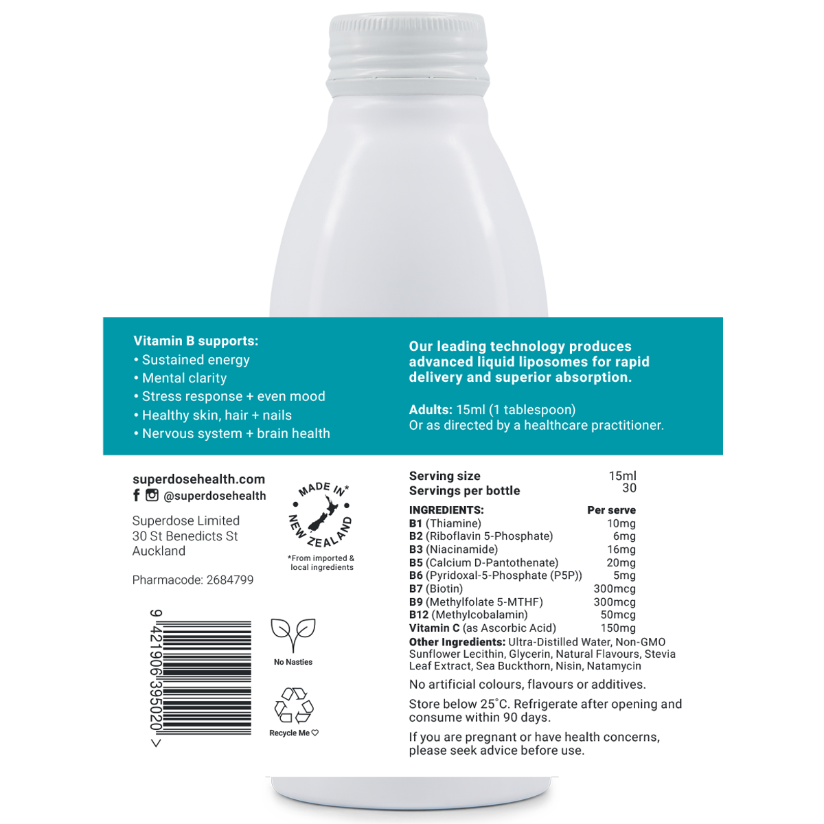 Superdose Liposomal Vitamin B Complex