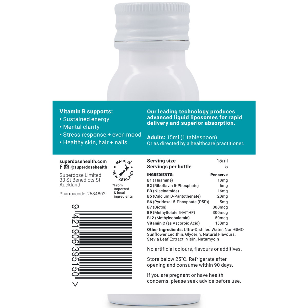 Superdose Liposomal Vitamin B Complex