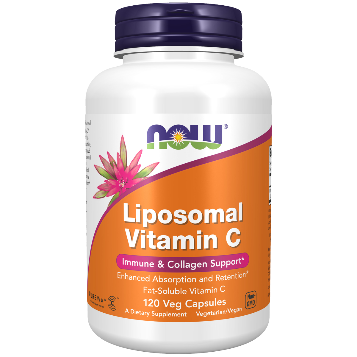 NOW Vitamin C Liposomal 500mg 120 Veg Capsules
