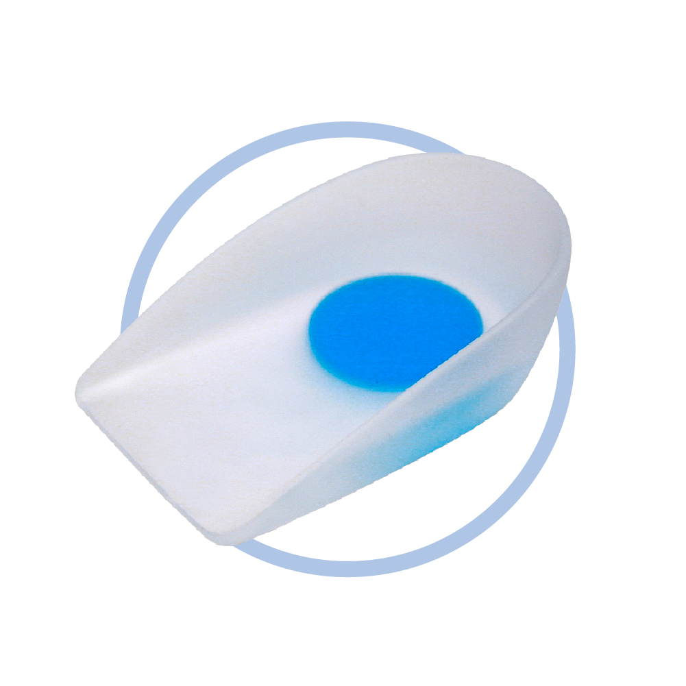 Walker's Gel Heel Cups Blue Dot