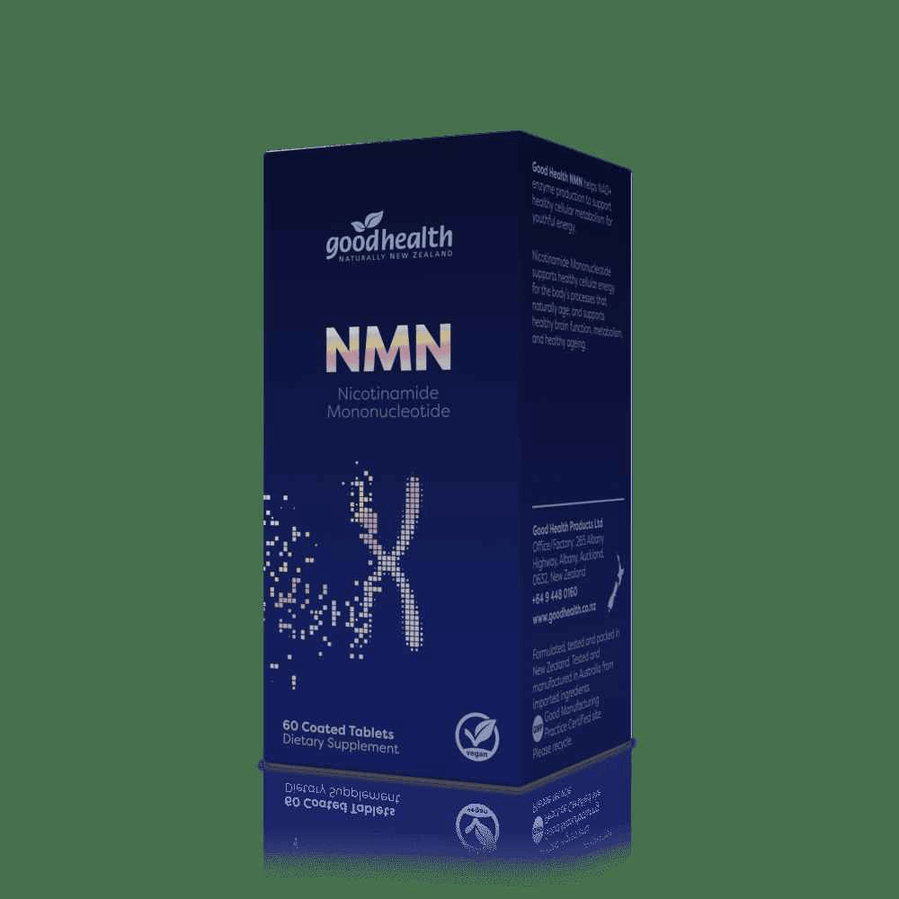 Good Health NMN 60 Cap b vitamin,Brain and heart function,Good Health NMN,GoodHealth NMN,Healthy aging and resilience,NAD+ production,Nicotinamide Mononucleotide (NMN),NMN,NMN supports healthy cellular energy,support their bodies