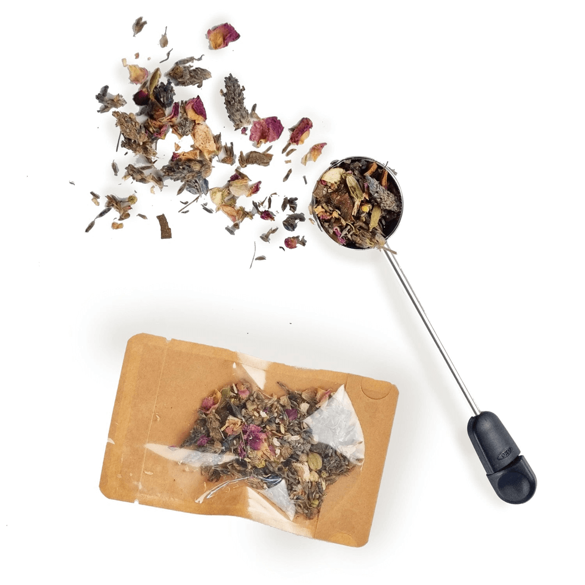 MagicT Anti Oxidant 40gr antioxidant,antioxidant blend,Cardamom,Chamomile,Cinnamon,dried ginger root,Ginger,Ginger and Cinnamon,gorgeous purple flowers,green tea,Green tea buds and upper leaves,highest quality in taste,highest quality Tea,Indian Ayurvedic