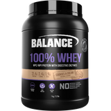 Balance 100 Whey Natural Banana 1kg Pure Protein Powder (Flavors : Banana Flavor/Chocolate/Cookie/Strawberry/Vanilla)