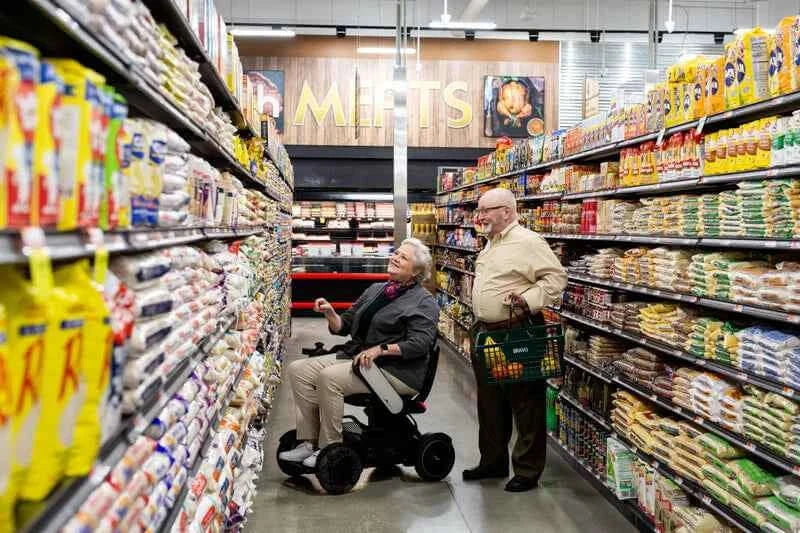 Allied Medical WHILL Model C2 Standard Powerchair Allied Medical WHILL Model C2,maneuverability,Model C2,Omni-wheels,Patented Omni-wheels,powerchair,powerchair accessories,powerchair scooter,Standard Powerchair,superior maneuverability,Travelling with a p