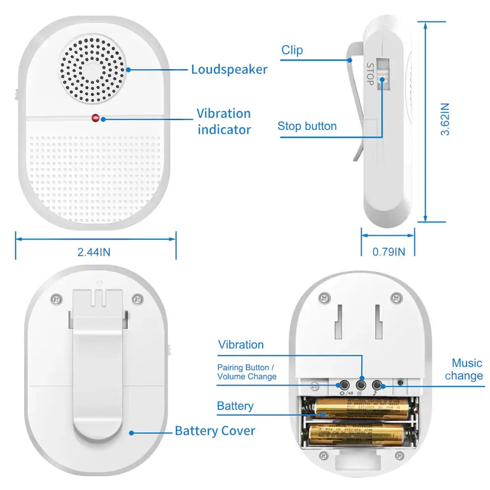 Wireless Caregiver Pager with Motion Sensor Alert Big Button Phones,Call Button Watch,Care Home Phones with Big Button,Caregiver Pager,Caregiver Pager SOS Watch,Corded Phones,Easyfone,Easyfone 4G Picture Button Cell Phone,Elderly Cell Phone,Elderly Teleph