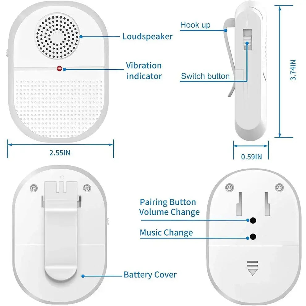 Wireless Caregiver Pager x 2 Call button Pendants Big Button Phones,Care Home Phones with Big Button,Caregiver Pager,Corded Phones,Easyfone,Easyfone 4G Picture Button Cell Phone,Elderly Cell Phone,Elderly Telephony,Emergency Alarm,Pager,Phones,Picture But
