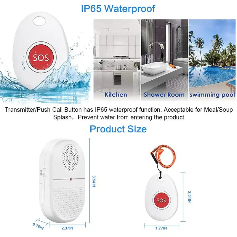 Wireless Caregiver Pager x 2 Call button Pendants Big Button Phones,Care Home Phones with Big Button,Caregiver Pager,Corded Phones,Easyfone,Easyfone 4G Picture Button Cell Phone,Elderly Cell Phone,Elderly Telephony,Emergency Alarm,Pager,Phones,Picture But