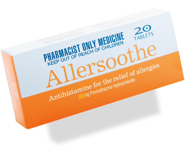 Allersoothe 25mg 20 tablets - DominionRoadPharmacy