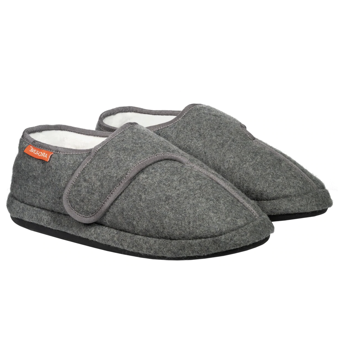 Archline Orthotic Adjustable Slippers Plus - Grey Marl