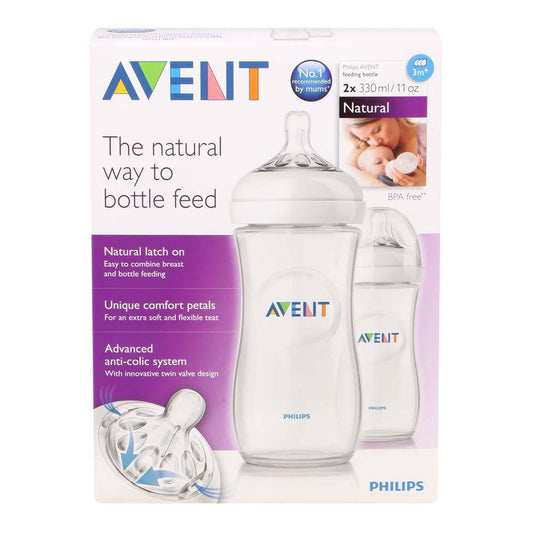 Philips Avent NATURAL Bottles 2 Pack 330 ml