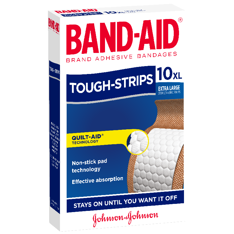 Band-Aid Tough Strips Extra Large 10 - DominionRoadPharmacy