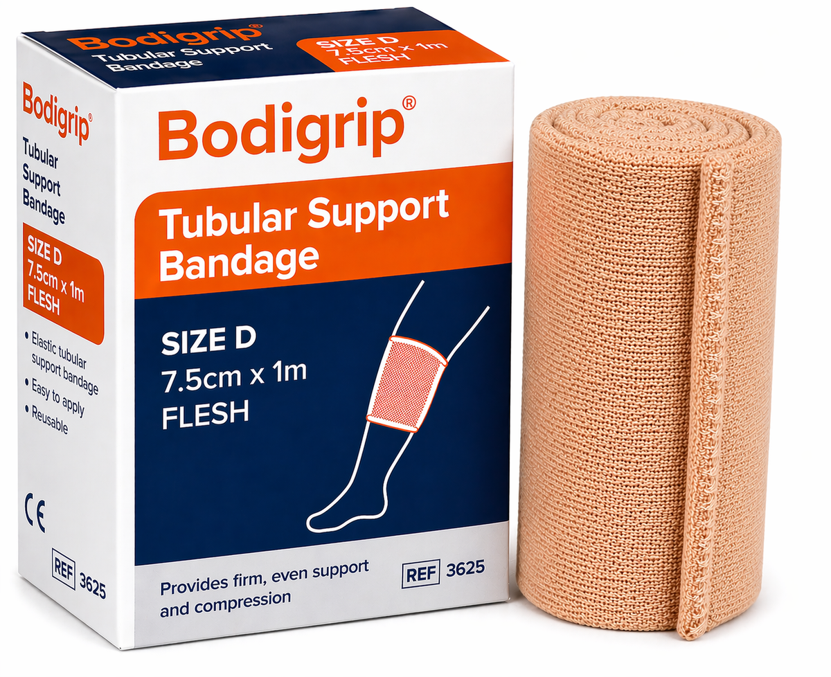 Bodigrip Tubular Support Bandage D 7.5cm x 1m Flesh