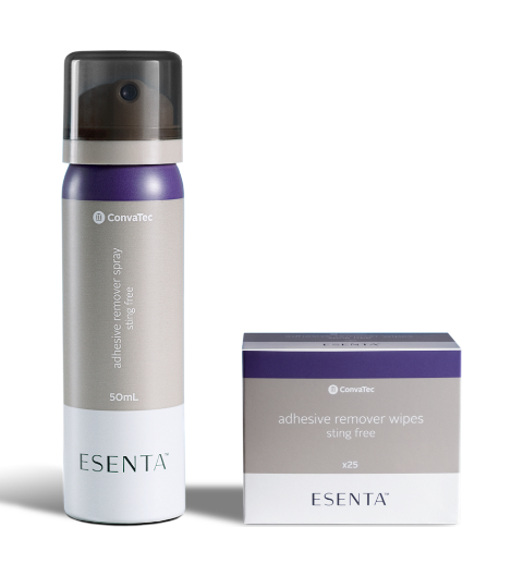 ESENTA&trade; STING-FREE ADHESIVE REMOVER SPRAYS AND WIPES