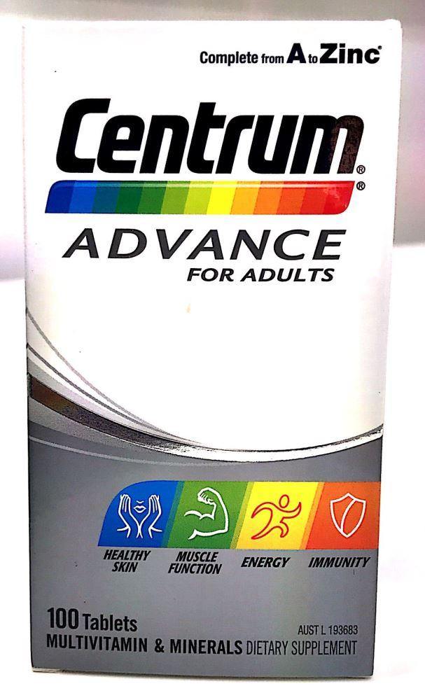 Centrum Advance Multivitamin 100 tablets - DominionRoadPharmacy