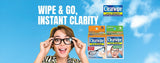 ClearWipe Antifog Lens Cleaner wipes pack