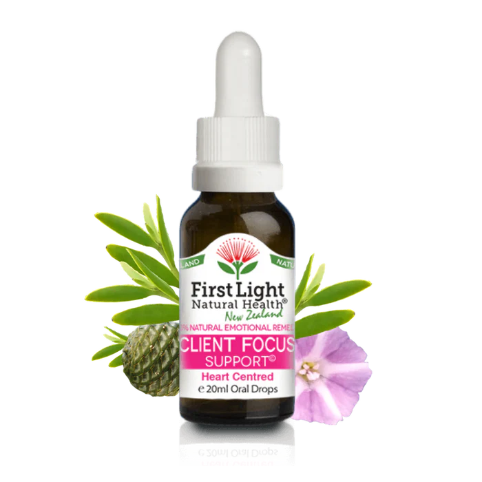 First Light Client Focus Support Flower Essence Oral Drops 20ml – Natural Practitioner Presence Remedy