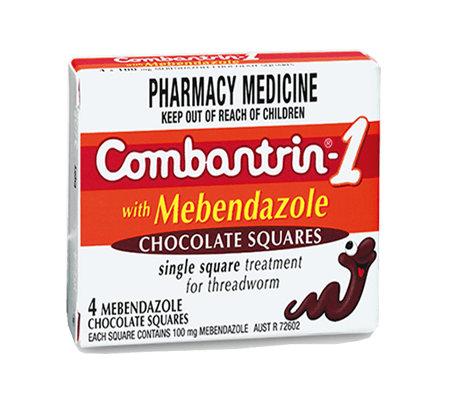 Combantrin -1 with Mebendazole Chocolate Squares 4