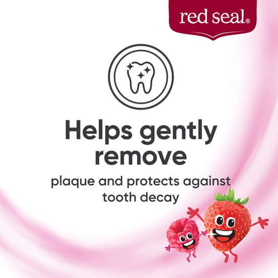 Red Seal Kids Toothpaste with fluoride [Berry Bubble Flavor] 70g Ecostore Toothpaste,Fluoride,gentle toothpaste,Kids Oral Care,Kids Toothpaste,Red Seal,Red Seal Kids,Red Seal Kids Toothpaste,Red Seal Kids Toothpaste with fluoride,teeth,Teeth & Muscles,tee