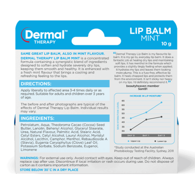 Dermal Therapy Lip Balm Mint Dermal Therapy Lip Balm,Dermal Therapy Lip Balm 10g,Dermal Therapy Lip Balm Mint,Dermal Therapy Lip Balm Mint 10g,Dermal Therapy Lip Balm Paw Paw,Dermal Therapy Original Lip Balm,issues,lip balm,Lip Balm 10g,Lip Balm Mint,Lip