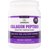 Swanson Collagen Peptides Unflavored 560g – Grass-Fed Hydrolysate Protein Powder