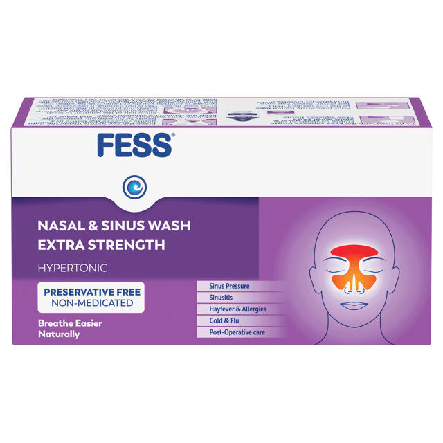 FESS® Nasal & Sinus Wash Extra Strength Hypertonic Wash refill 24 - DominionRoadPharmacy