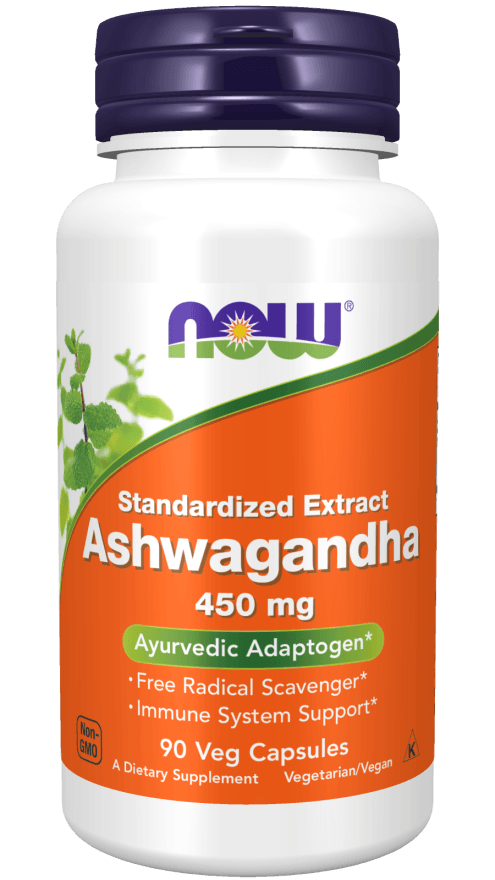 now Ashwagandha 450mg 90 Veg Capsules