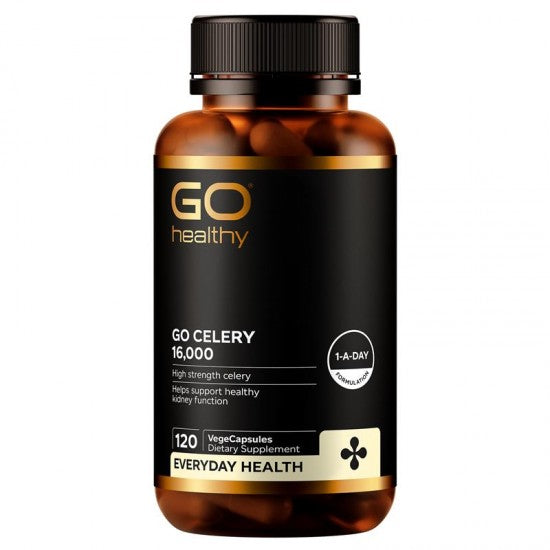 Go Healthy Celery 16,000mg 120 Capsules – Gout Relief & Uric Acid Support Supplement