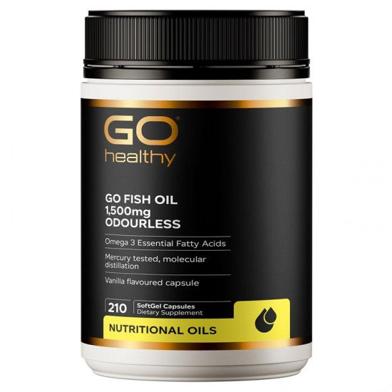 Go Healthy Fish Oil Odourless 1500 mg 210 capsules