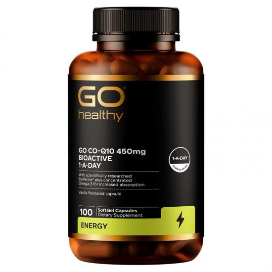 Go Healthy CoQ10 450MG Bioactive 1-A-DAY 100 Capsules