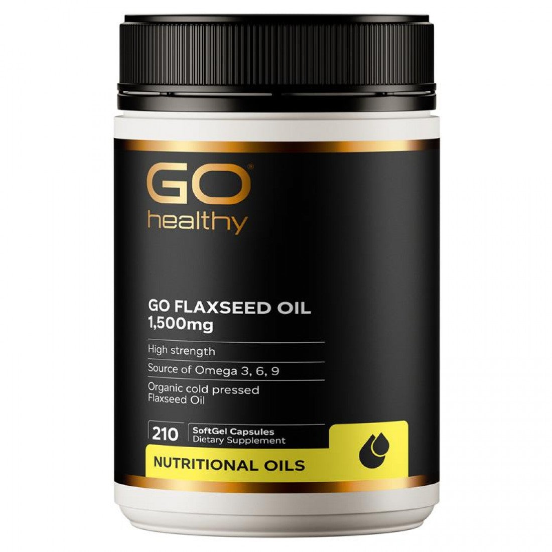 Go Healthy Go Flaxseed Oil 1000mg 220 Softgel capsules