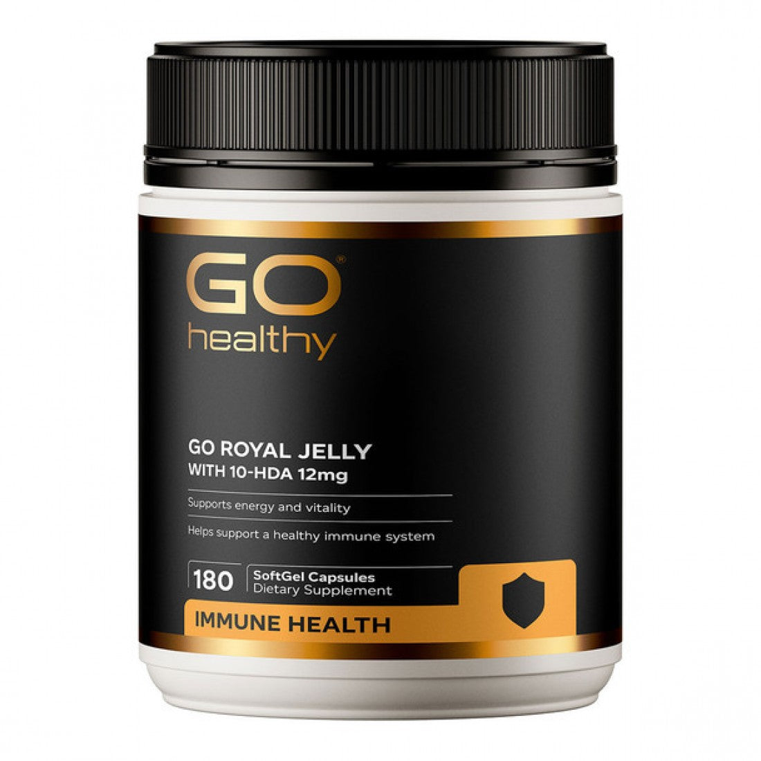 Go Healthy Royal Jelly with 10-HDA 12mg 180 Capsules