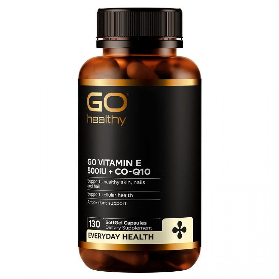 Go Healthy Go Vitamin E 500IU+COQ10 130 caps