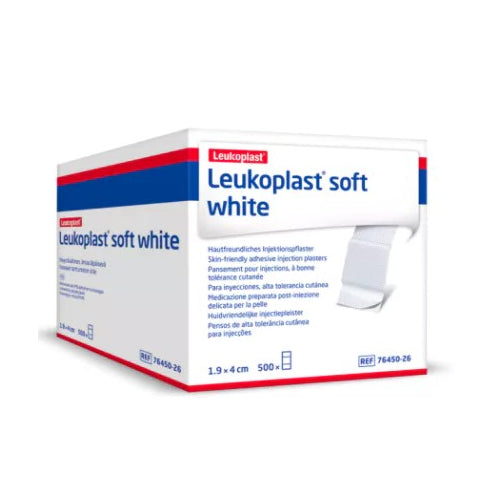 Leukoplast Soft White Injection Plasters 500 Pack