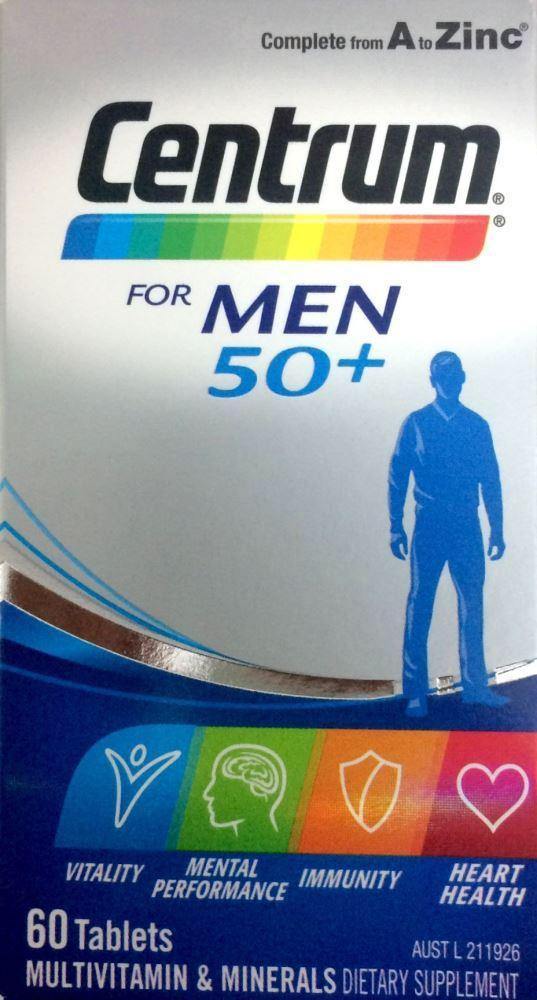 Centrum for Men 50+ 60 Tablets - DominionRoadPharmacy