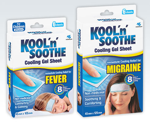 Kool n Soothe cooling gel sheets for fever