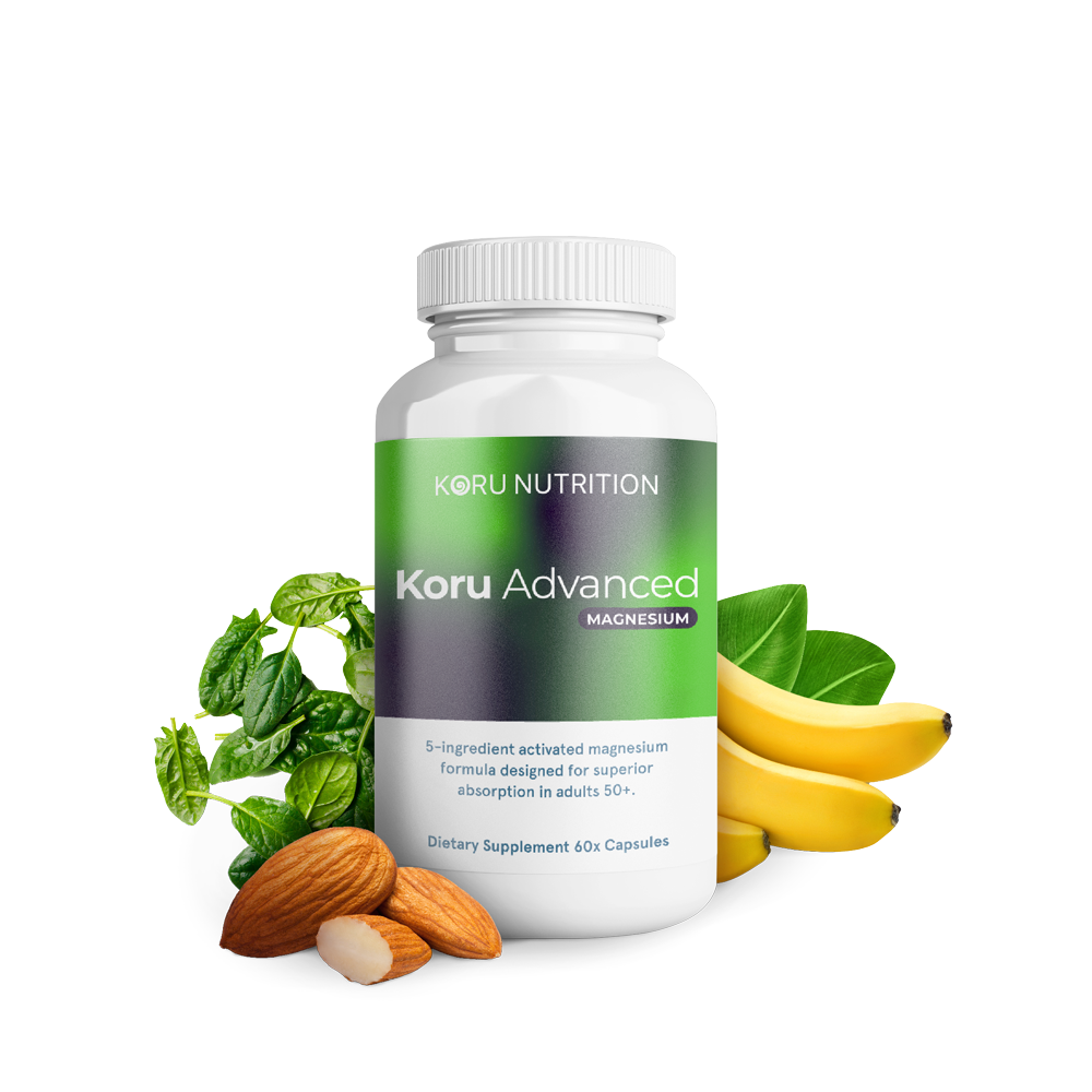 Koru Advanced Magnesium 60 Capsules with key ingredients