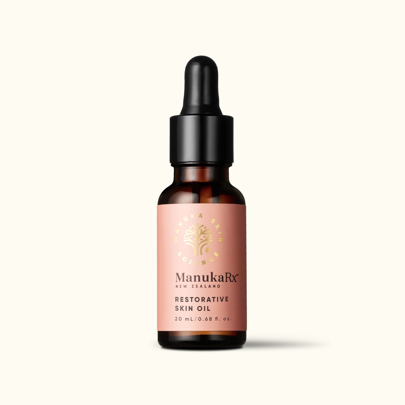 ManukaRx Restorative Skin Oil 20ml dropper bottle