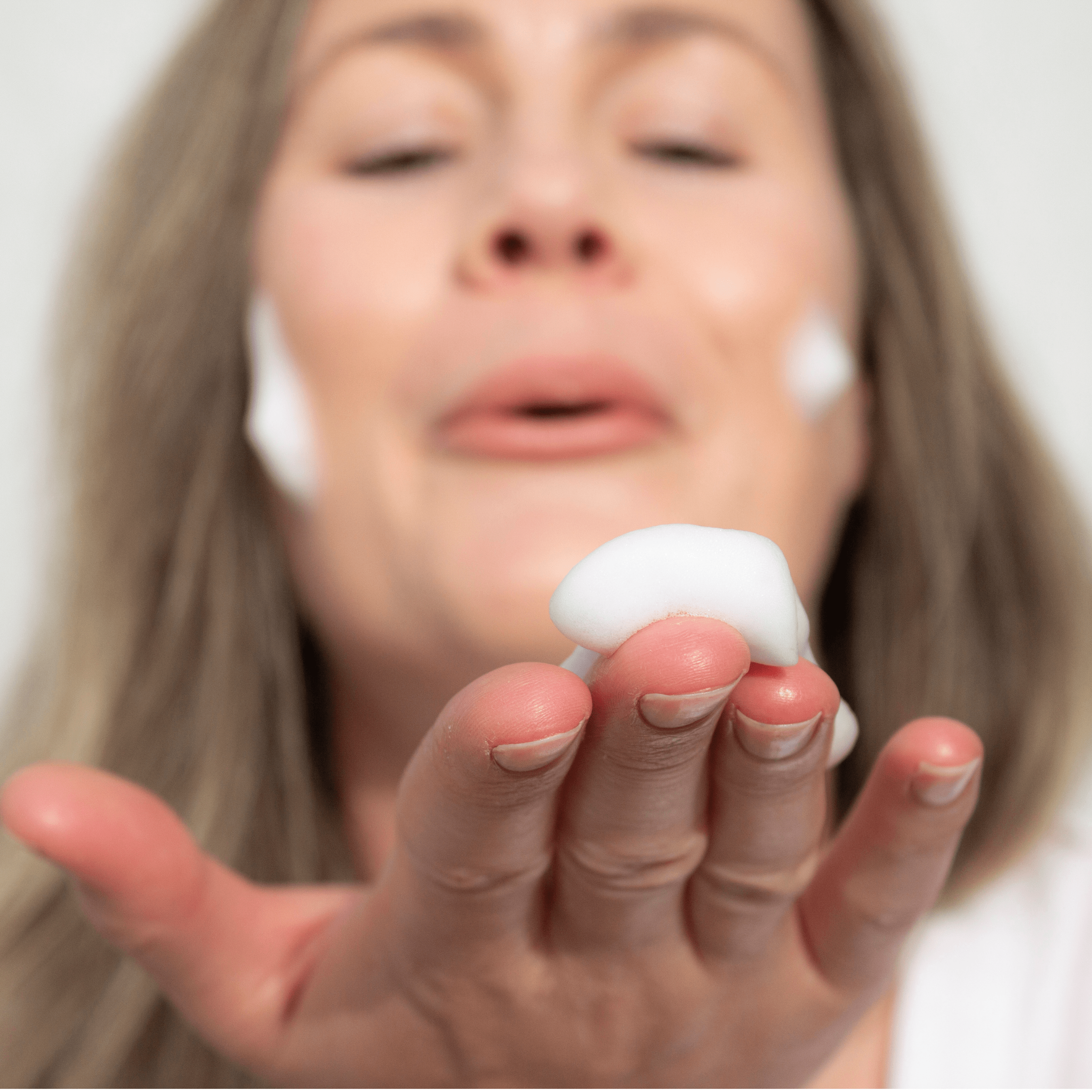 ManukaRx Foaming Face Wash foam texture