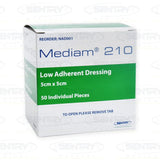 Mediam 210 Sterile Dressings - 5CM X 5CM Box 50