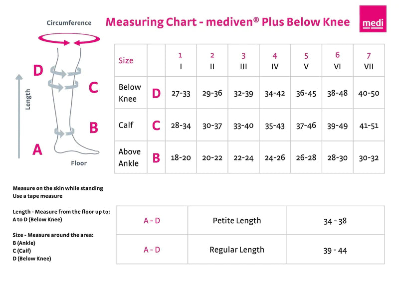 mediven plus Below Knee Silicone Topband Compression Stocking Beige