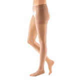 mediven plus Thigh High Open Toe Compression Stocking + Waist Attachment Beige