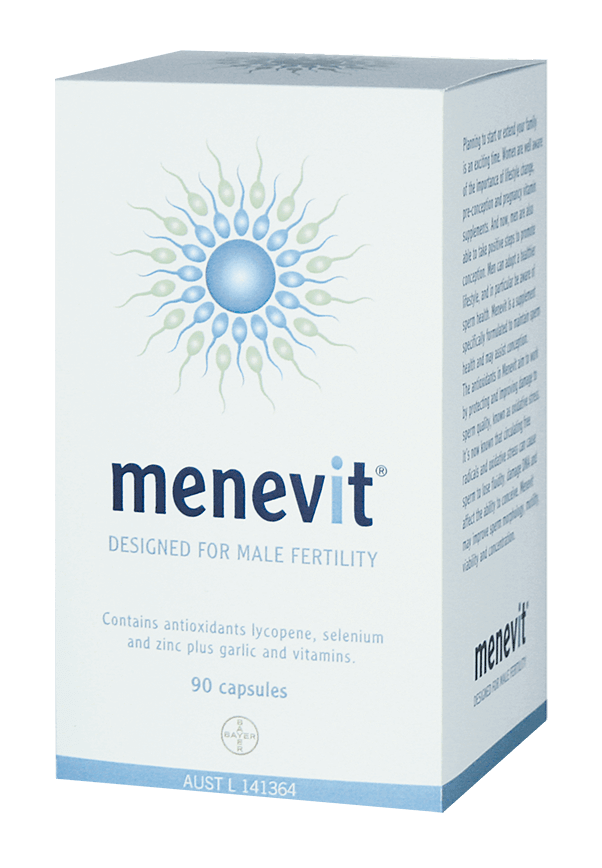 Menevit For Male Fertility Supplement 30 Capsules fertility,infertility,issues,menevit,pregnancy