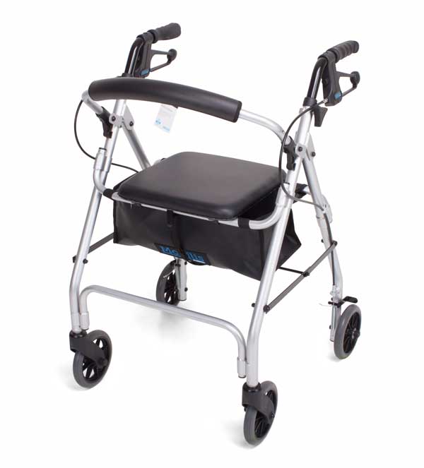 Mobilis&reg; walking frame - Blue / Red / Silver - Free Shipping