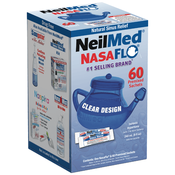 Neilmed Sinus Rinse Neti Pot 60 sachets