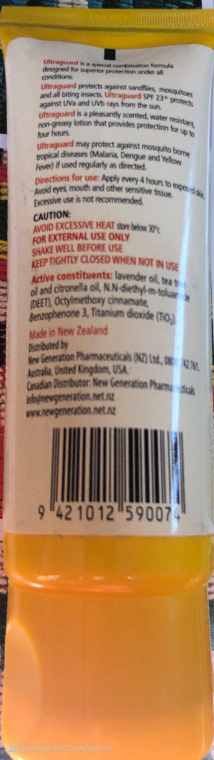 Ultraguard Insect Repellent Sunscreen SPF23+ Lotion 100ml insect repellent,insect repellent with sunscreen,issues,sunscreen,ultraguard