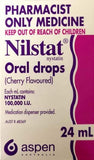 Nilstat Oral Drops (Cherry Flavoured) 24 mL -Pharmacist Only Medicine